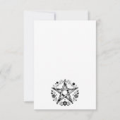 Carte De Correspondance Star Florale rustique (Dos)