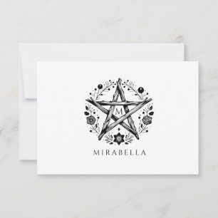 Carte De Correspondance Star Florale rustique