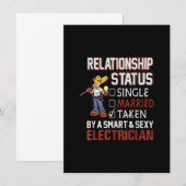 Carte De Correspondance statut de relation - pris par un électricien cadea (Devant / Derrière)
