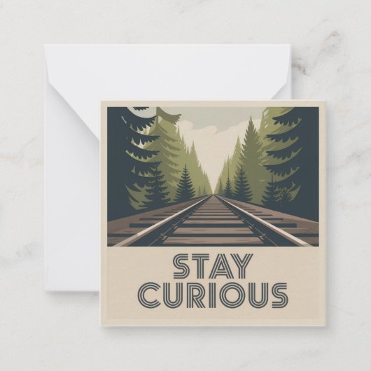 Carte De Correspondance Stay Curious (Devant)