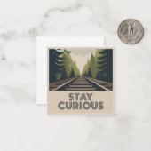 Carte De Correspondance Stay Curious (Devant/Arrière en situation)