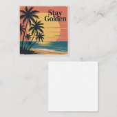 Carte De Correspondance Stay Golden (Devant / Derrière)