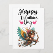 Carte De Correspondance Steampunk Cupid Saint-Valentin (Devant / Derrière)