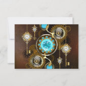 Carte De Correspondance Steampunk Rusty Background (Devant)