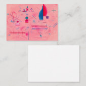 Carte De Correspondance Sticks, The Rose, 1933 by Wassily Kandinsky (Devant / Derrière)