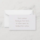 Carte De Correspondance Style Boho Merci (Dos)