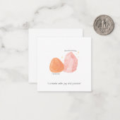 Carte De Correspondance Style d'affirmation Carnelien & Rhodochrosite 2 (Devant/Arrière en situation)