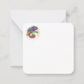 Carte De Correspondance Style d'aquarelle des teintures Chameleon (Devant)