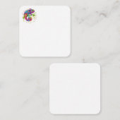 Carte De Correspondance Style d'aquarelle des teintures Chameleon (Devant / Derrière)