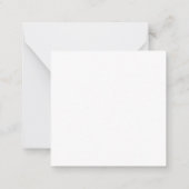 Carte De Correspondance Style rétro Élégant Plaque blanche simple (Dos)