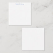 Carte De Correspondance Style rétro Élégant Plaque blanche simple (Devant / Derrière)