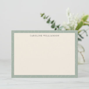 Carte De Correspondance Style rustique Sage vert Botanique Personnalisé