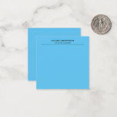 Carte De Correspondance Style simple professionnel Sky Blue (Devant/Arrière en situation)