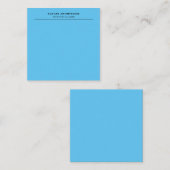 Carte De Correspondance Style simple professionnel Sky Blue (Devant / Derrière)