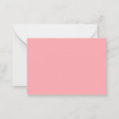 Carte De Correspondance Stylish Blush Pink Template Calligraphy Monogram (Dos)