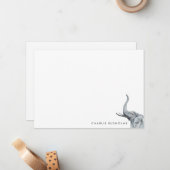Carte De Correspondance Stylisme Elephant Personnalisé (Devant/Arrière en situation)