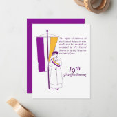 Carte De Correspondance Suffragette (Devant/Arrière en situation)