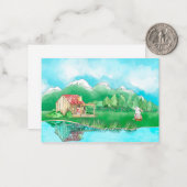 Carte De Correspondance Suisse Cute Bunny (Devant/Arrière en situation)