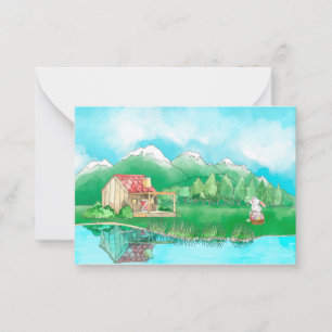 Carte De Correspondance Suisse Lapin Mignon