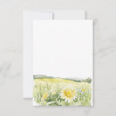 Carte De Correspondance Sunflower Fields Landscape (Dos)