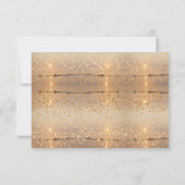 Carte De Correspondance Sunny Beach & Gold Confetti Retraite Merci (Dos)