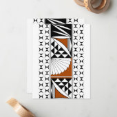 Carte De Correspondance Sunrise autochtone du sud-ouest (Devant/Arrière en situation)