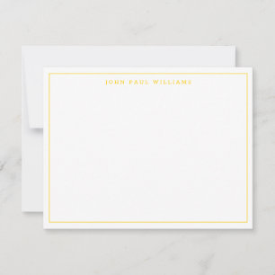 Carte De Correspondance Sunshine Jaune moderne Professionnel mince bordure