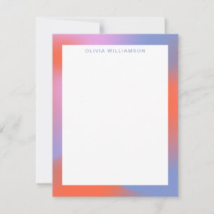 Carte De Correspondance Super Lavender Purple Gradient Nom personnalisé