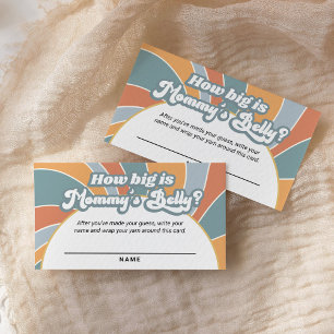 Carte De Correspondance Super Retro Quelle est la taille du ventre de mama