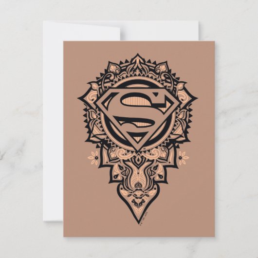 Carte De Correspondance Supergirl Mandala Graphic (Devant)