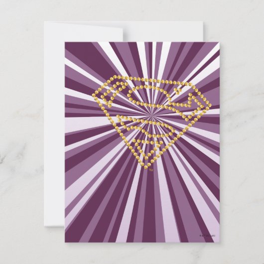 Carte De Correspondance Supergirl Studded S-Shield (Devant)