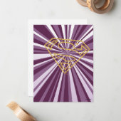 Carte De Correspondance Supergirl Studded S-Shield (Devant/Arrière en situation)