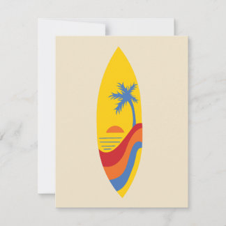 Carte De Correspondance Surf Sunrise