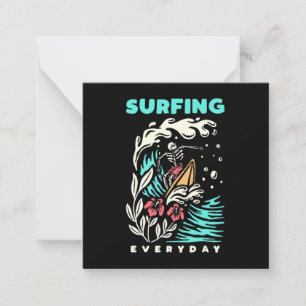 Carte De Correspondance Surfing Tous les Jours