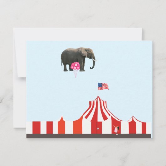 Carte De Correspondance Surreal Circus Note Card (Devant)