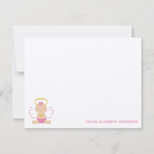 Carte De Correspondance Sweet Baby Custom Flat Merci Notes (Devant)