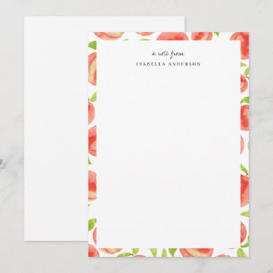 Carte De Correspondance Sweet Peach Motif Personnalisé