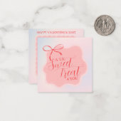 Carte De Correspondance Sweet Pink Bow Valentine's Classroom Photo Card (Devant/Arrière en situation)