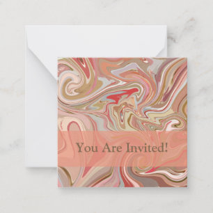 Carte De Correspondance Swirls de Coral