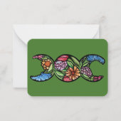 Carte De Correspondance Symbole de la lune triple (Devant)