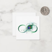 Carte De Correspondance Symbole de l'Infinity (Devant/Arrière en situation)