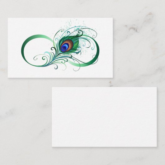 Carte De Correspondance Symbole de l'Infinity (Devant / Derrière)