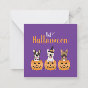 Carte De Correspondance SYMBOLE D'Halloween Français