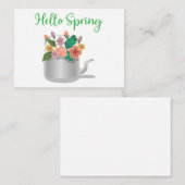 Carte De Correspondance Symbole printemps (Devant / Derrière)