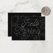 Carte De Correspondance Symbole printemps (Devant/Arrière en situation)