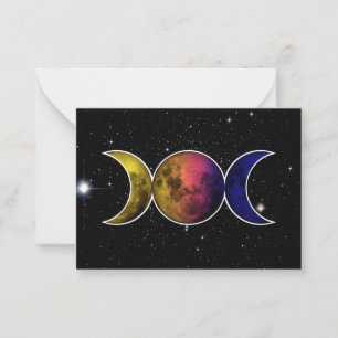 Carte De Correspondance Symbole Triple Goddess Moon