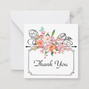 Carte De Correspondance Symbole victorien floral pendent mariage blanc noi