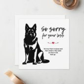 Carte De Correspondance Sympathie avec l'animal (Devant/Arrière en situation)