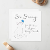 Carte De Correspondance Sympathie avec l'animal (Devant/Arrière en situation)