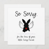 Carte De Correspondance Sympathie de Bunny Pet (Devant / Derrière)